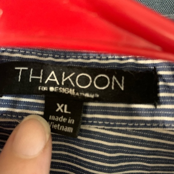 blue pinstripe button down - Picture 2 of 3